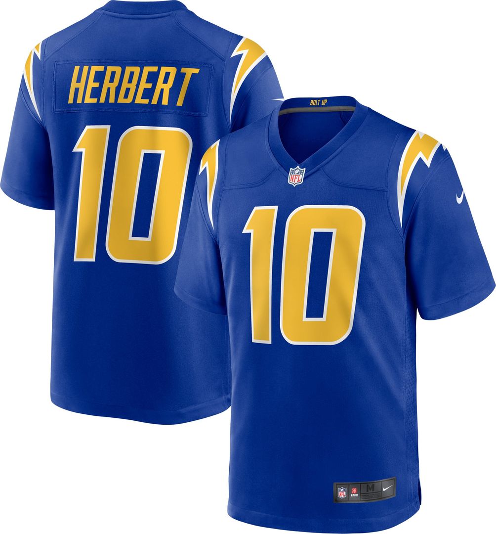 Los Angeles Chargers Justin Herbert Navy Alternate Game Jersey | NFL Football Jersey