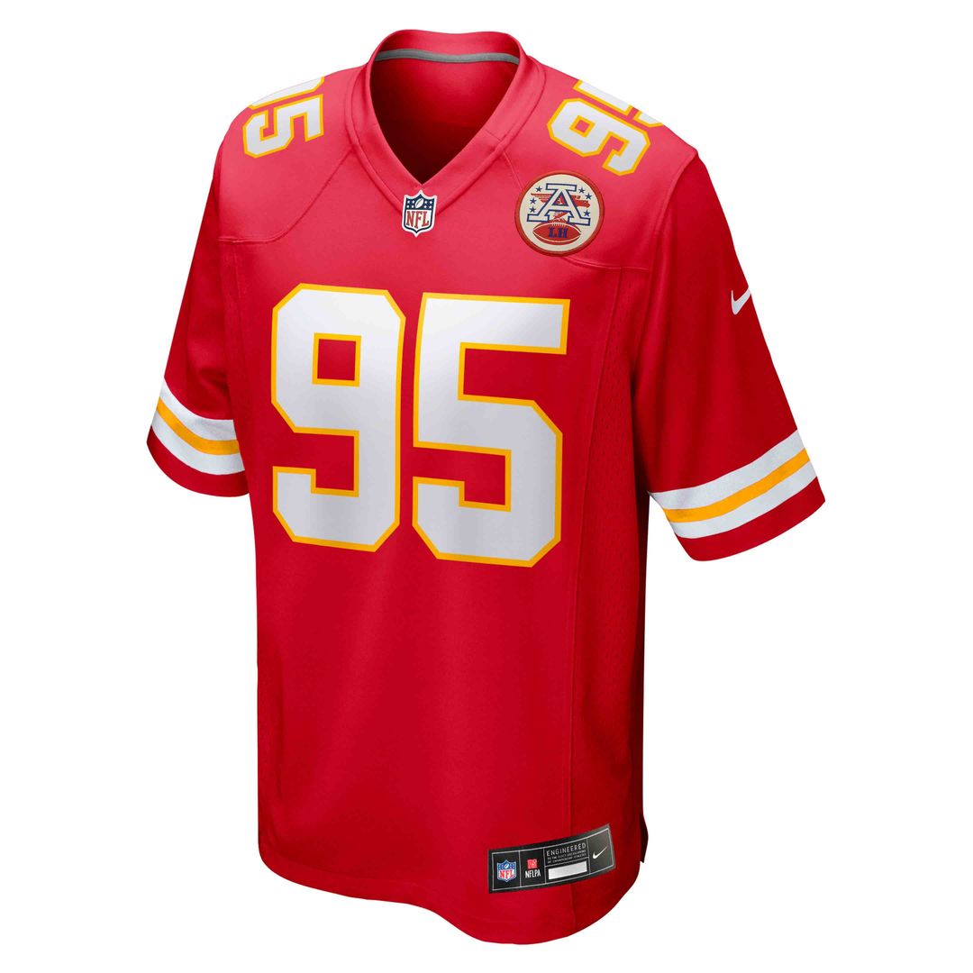 Kansas City Chiefs Chris Jones Red Game Jersey | NFL Football Jersey