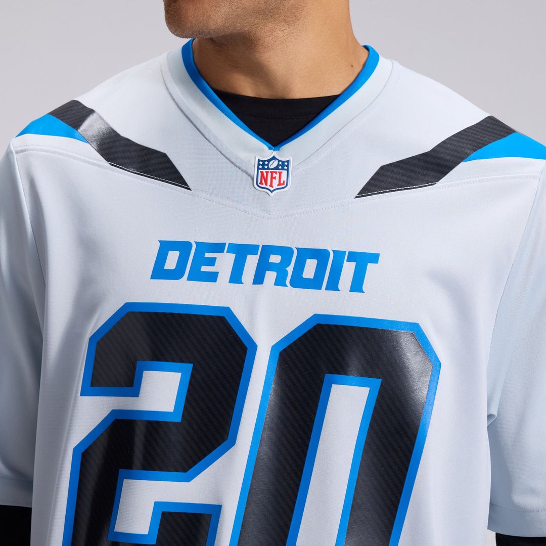 Detroit Lions Barry Sanders Silver 2026 Rivalries Collection Game Jersey | NFL Football Jersey
