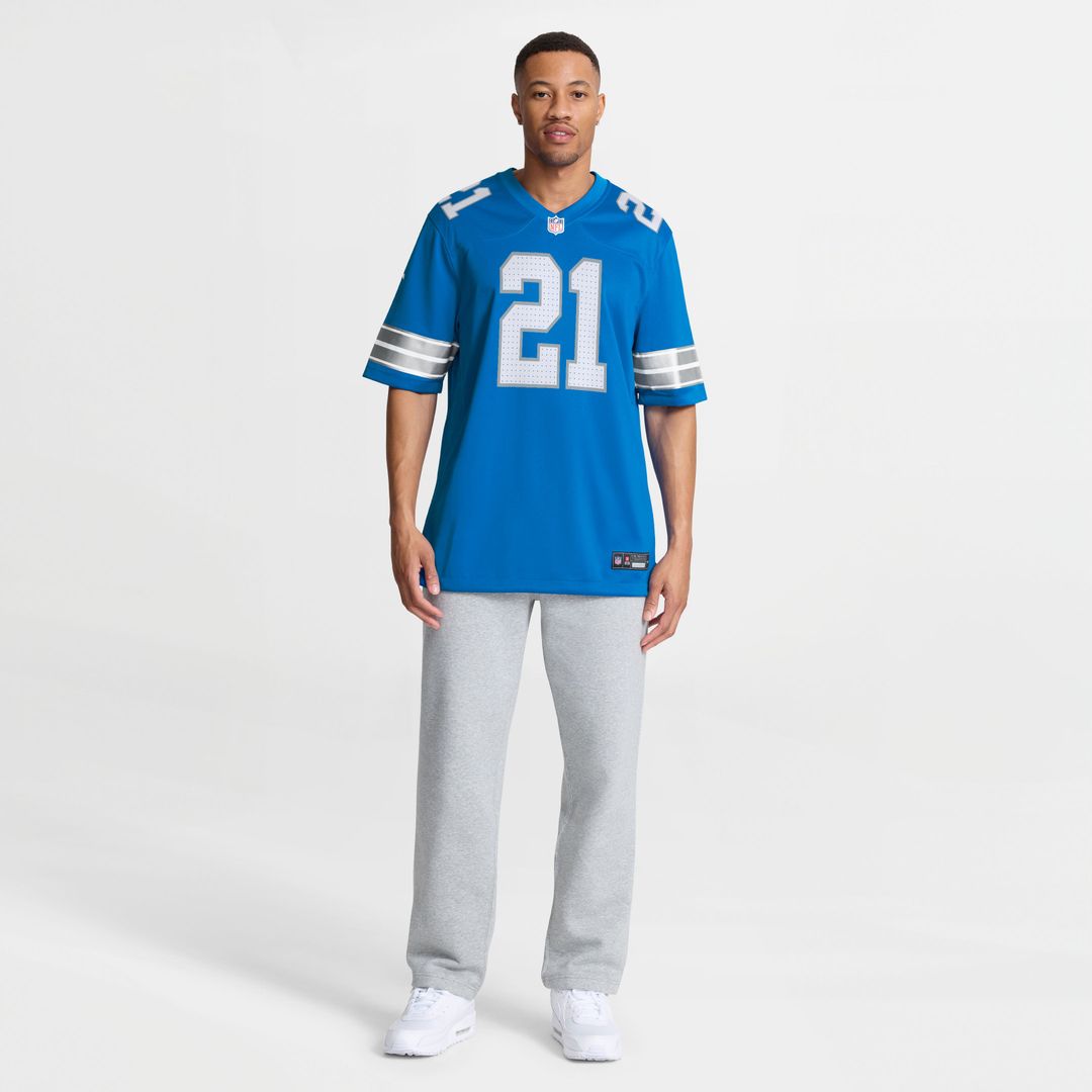 Detroit Lions Roger McCreary Blue Team Game Jersey | NFL Football Jersey