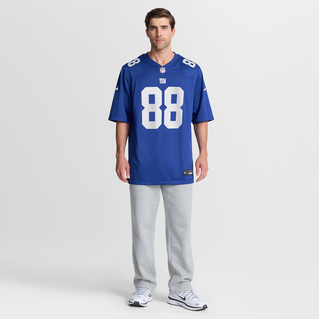 New York Giants Malachi Fields Royal Team Game Jersey | NFL Football Jersey