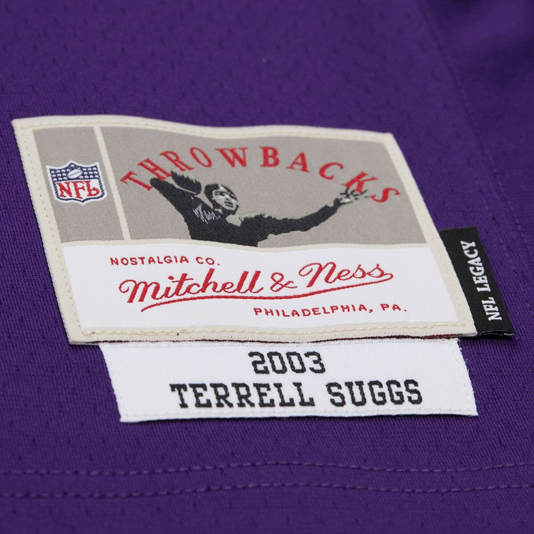 Baltimore Ravens Terrell Suggs Purple 2003 Legacy Replica Jersey | NFL Football Jersey