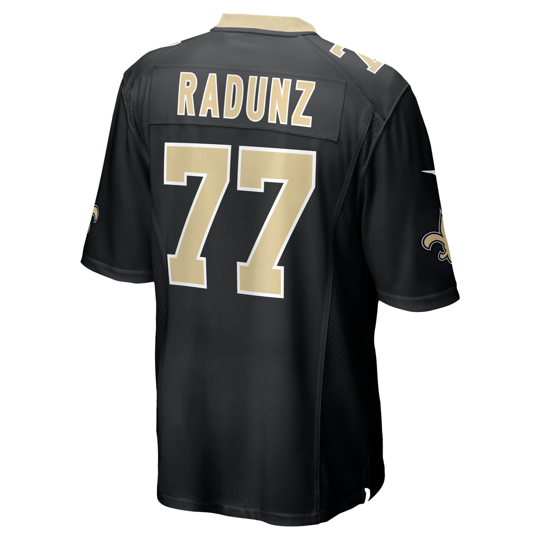 New Orleans Saints Dillon Radunz Black Team Game Jersey | NFL Football Jersey