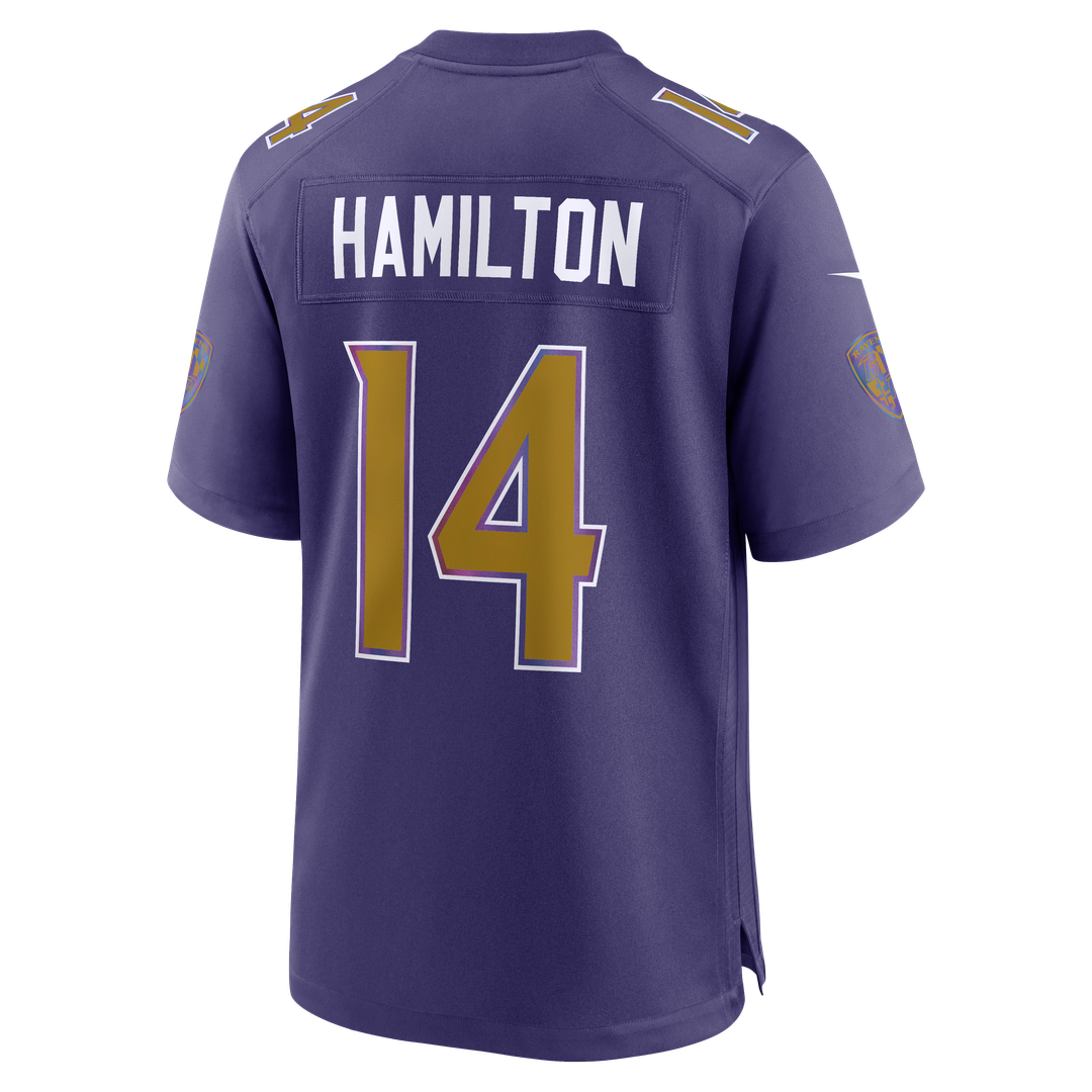 Baltimore Ravens Kyle Hamilton Black Alternate Game Jersey | NFL Football Jersey