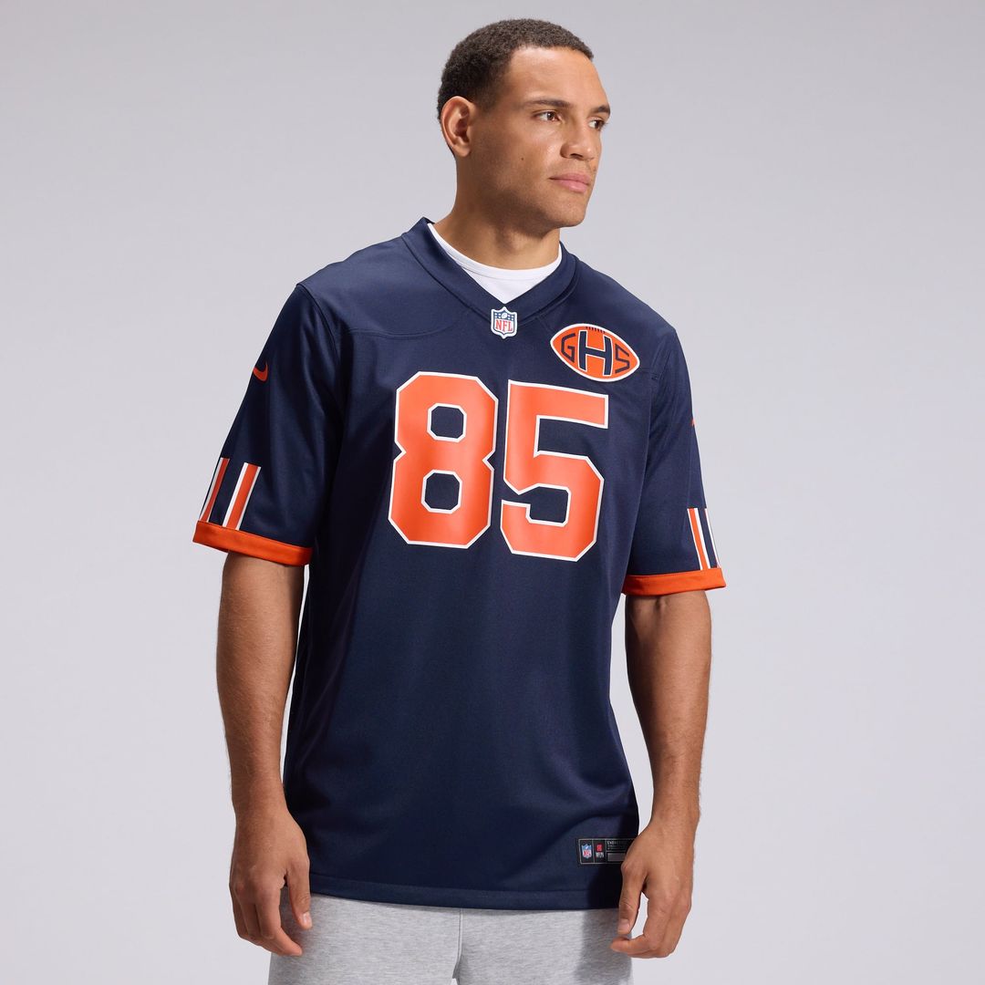 Chicago Bears Cole Kmet Navy 2026 Rivalries Collection Game Jersey | NFL Football Jersey