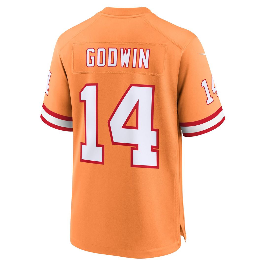 Tampa Bay Buccaneers Chris Godwin Orange Throwback Game Jersey | NFL Football Jersey