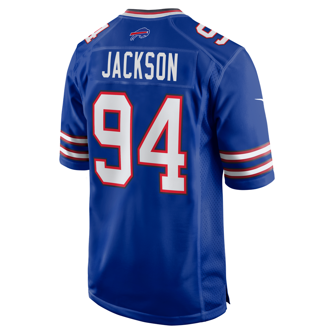 Buffalo Bills Landon Jackson Royal Team Game Jersey | NFL Football Jersey