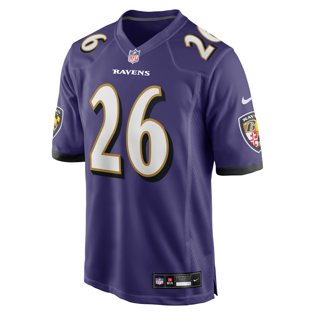 Baltimore Ravens Rasheen Ali Purple Team Game Jersey | NFL Football Jersey