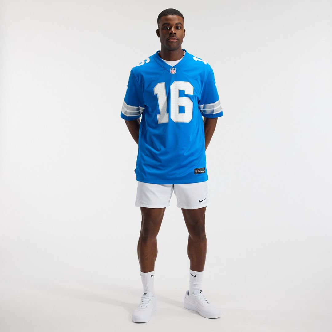 Detroit Lions Jared Goff Blue Game Jersey | NFL Football Jersey