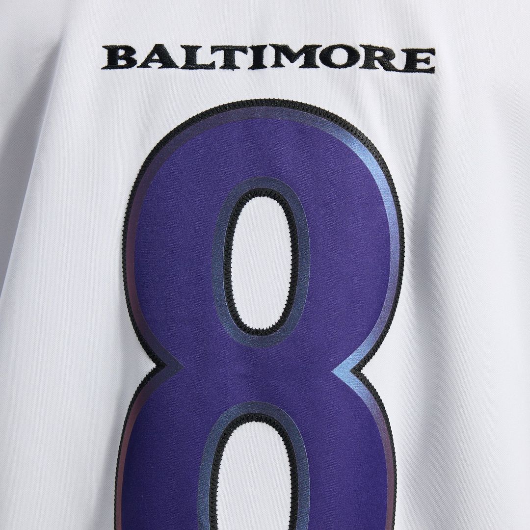 Baltimore Ravens Lamar Jackson White Vapor F.U.S.E. Stitched Limited Jersey | NFL Football Jersey