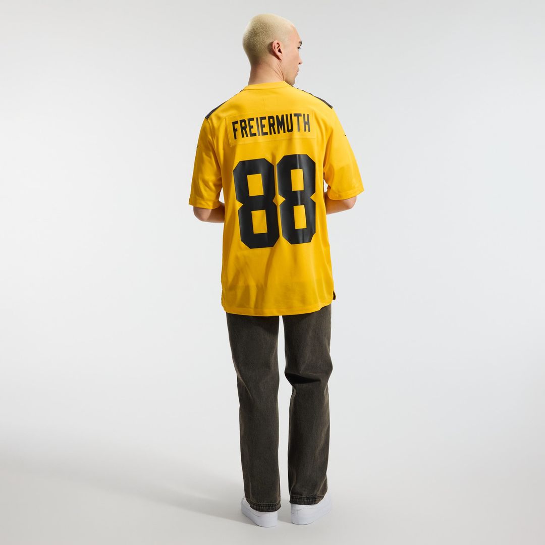 Pittsburgh Steelers Pat Freiermuth Gold Alternate 1933 Throwback Game Jersey | NFL Football Jersey