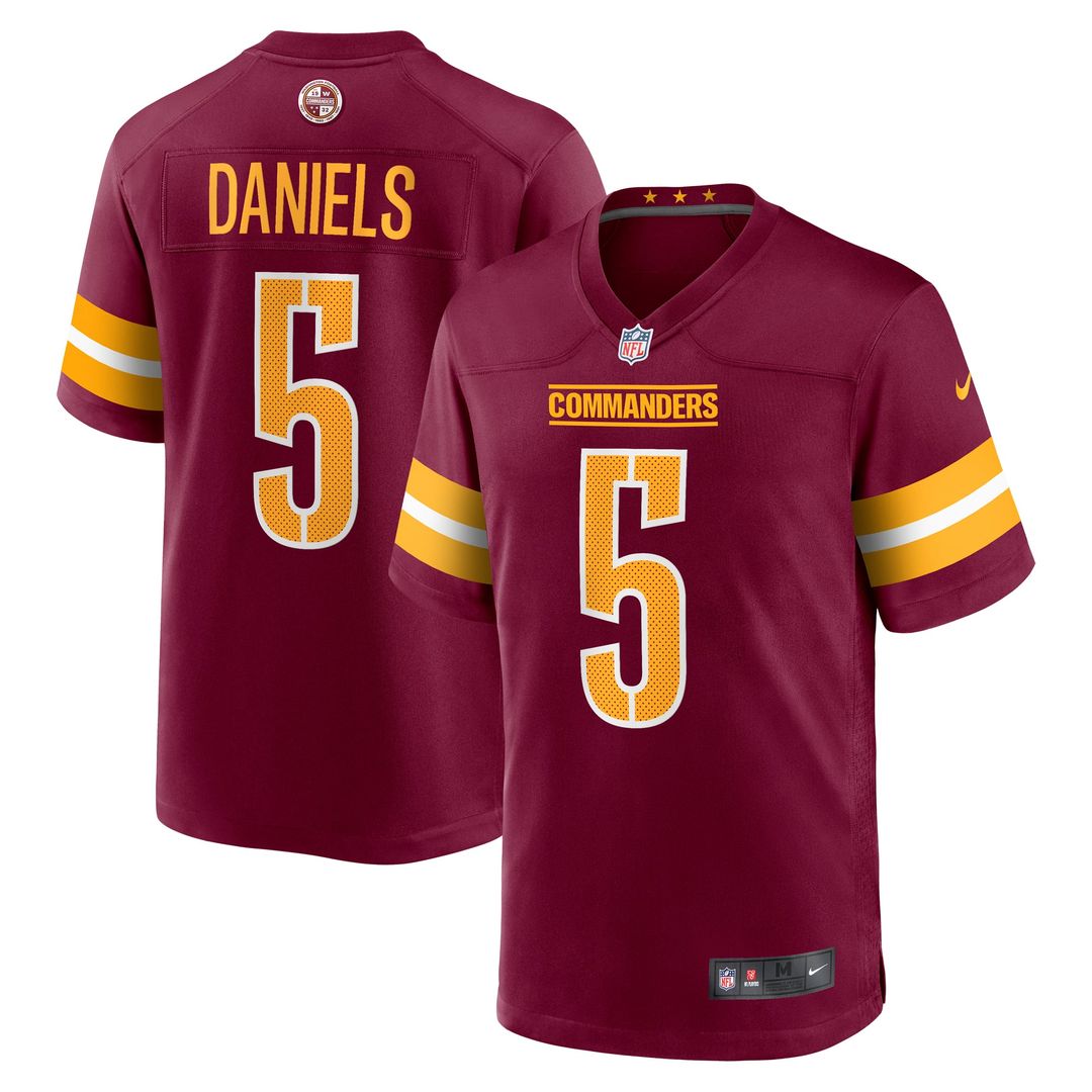 Washington Commanders Jayden Daniels White Player Game Jersey | NFL Football Jersey
