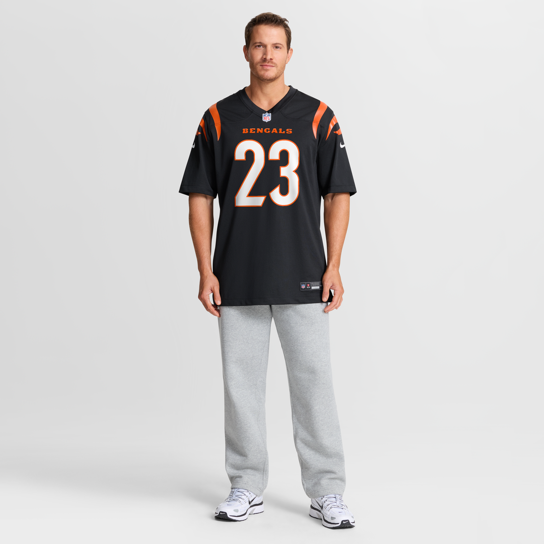 Cincinnati Bengals Daxton Hill Black Player Game Jersey | NFL Football Jersey