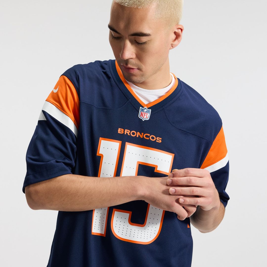Denver Broncos Nik Bonitto Orange Team Game Jersey | NFL Football Jersey