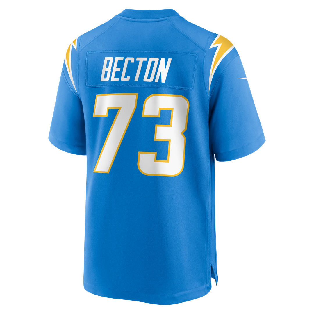 Los Angeles Chargers Mekhi Becton Powder Blue Team Game Jersey | NFL Football Jersey