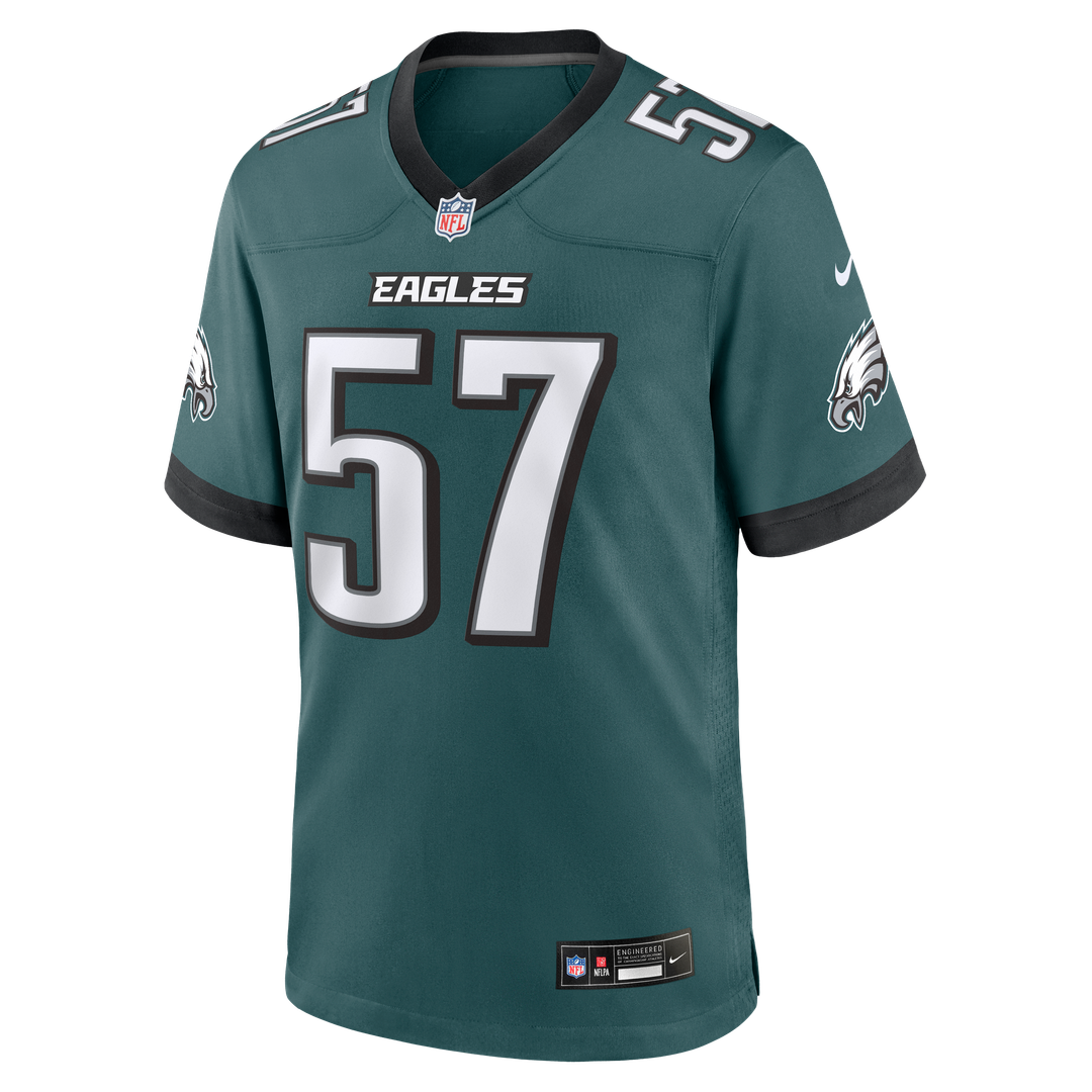 Philadelphia Eagles A.J. Epenesa Midnight Green Team Game Jersey | NFL Football Jersey