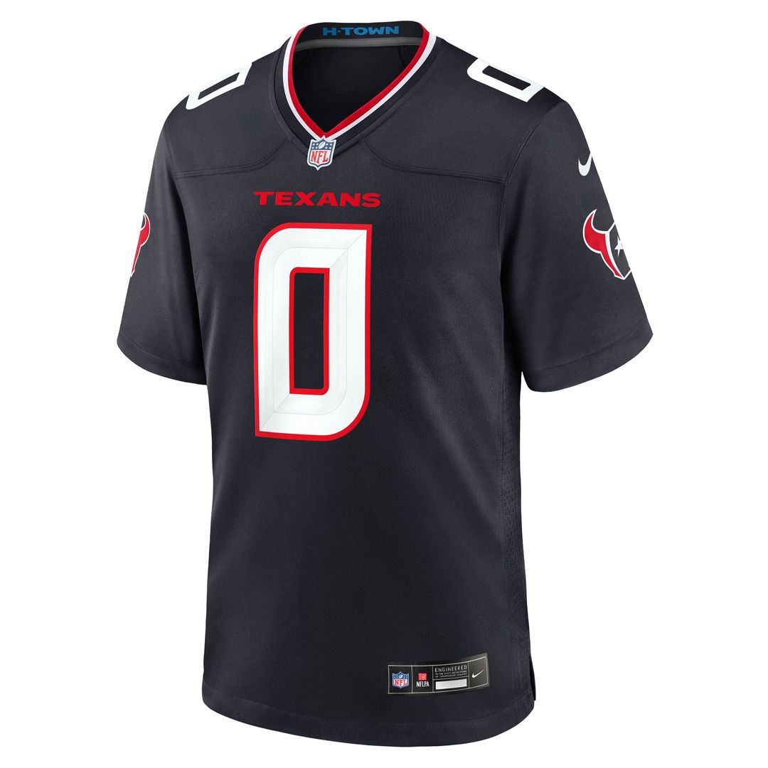Houston Texans Azeez Al-Shaair Navy Team Game Jersey | NFL Football Jersey