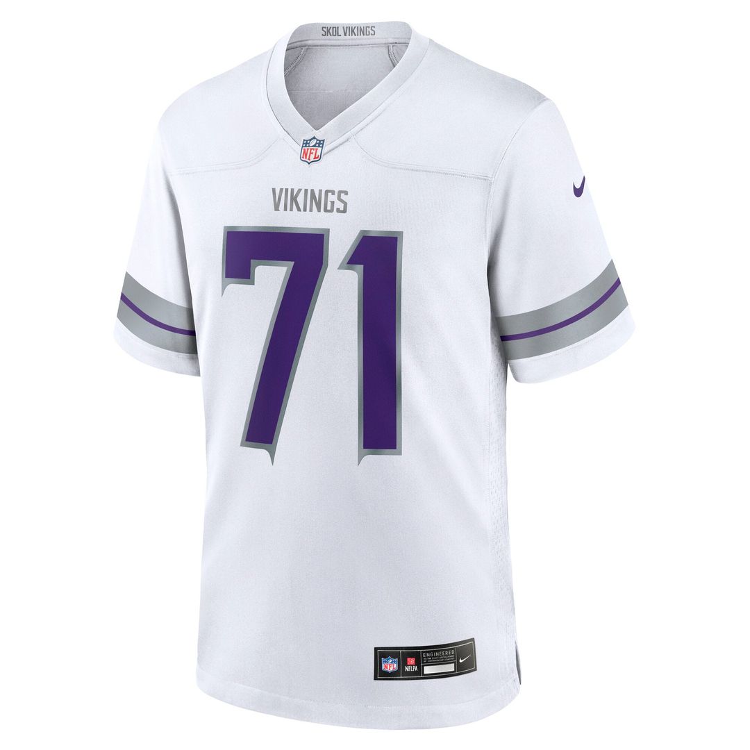 Minnesota Vikings Christian Darrisaw White Alternate Game Jersey | NFL Football Jersey