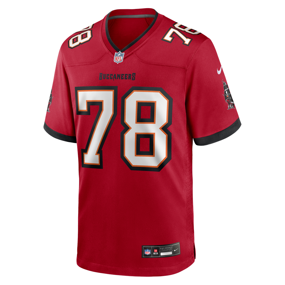 Tampa Bay Buccaneers Tristan Wirfs Red Game Jersey | NFL Football Jersey