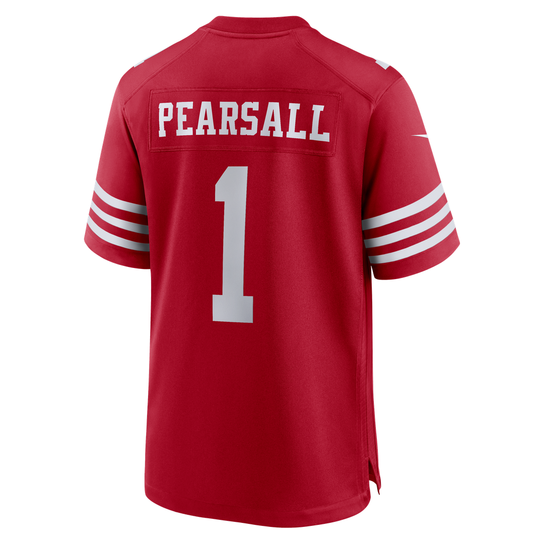 San Francisco 49ers Ricky Pearsall Scarlet 80th Anniversary Game Jersey | NFL Football Jersey