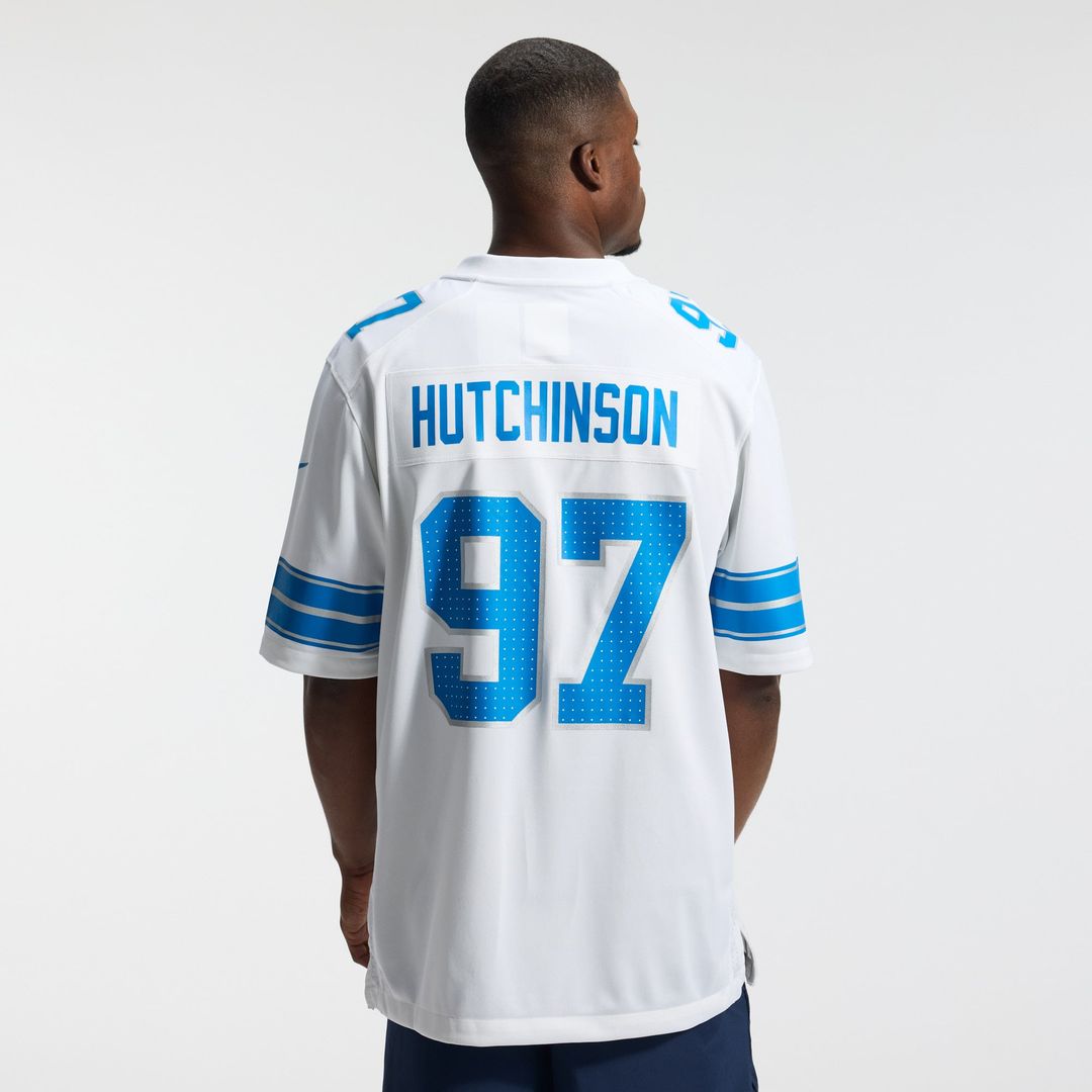 Detroit Lions Aidan Hutchinson Black 2nd Alternate Game Jersey | NFL Football Jersey