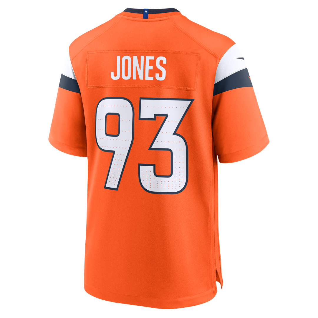 Denver Broncos D.J. Jones Orange Team Game Jersey | NFL Football Jersey