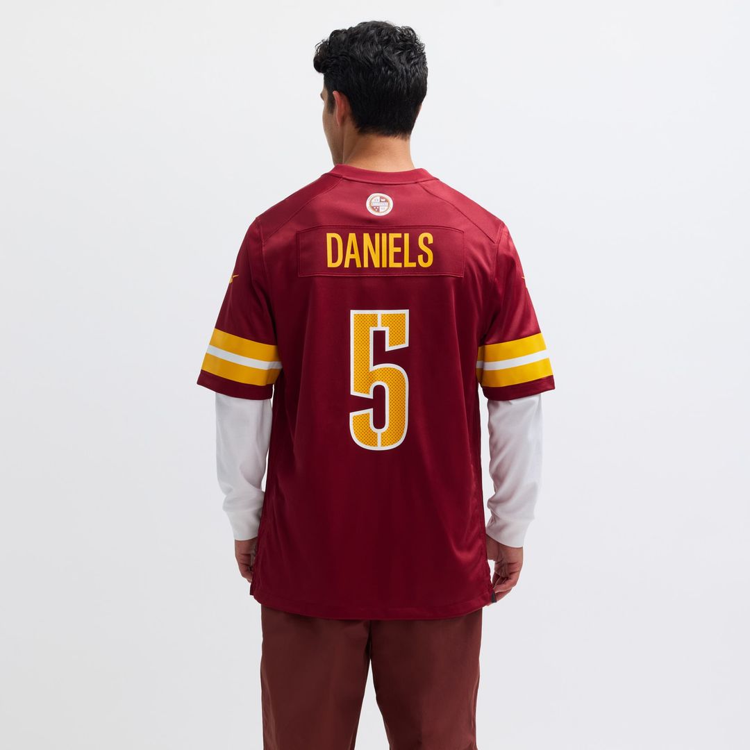 Washington Commanders Jayden Daniels Burgundy Player Game Jersey | NFL Football Jersey