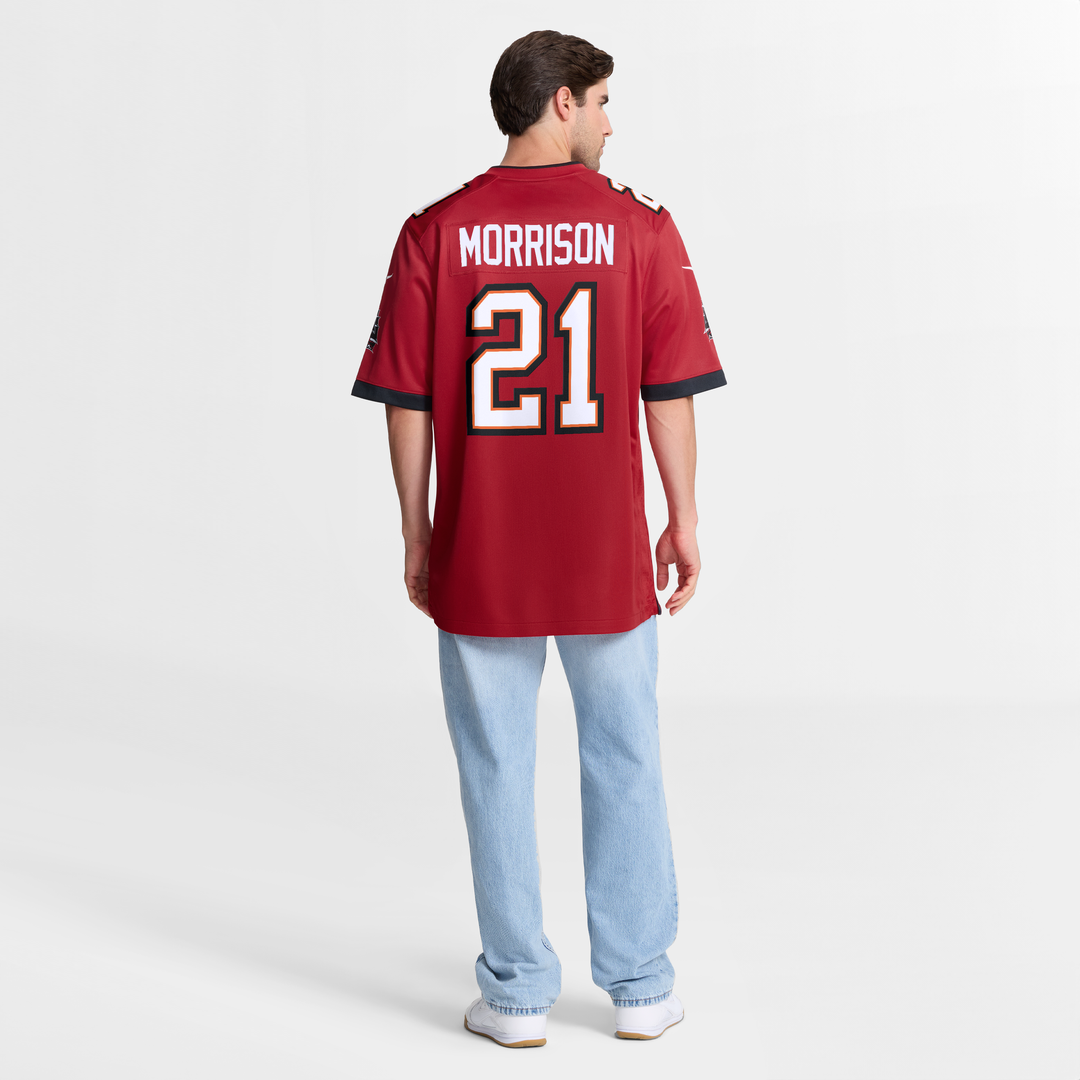 Tampa Bay Buccaneers Benjamin Morrison Red Team Game Jersey | NFL Football Jersey