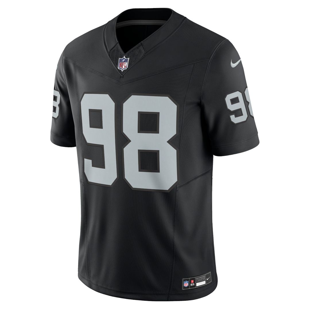 Las Vegas Raiders Maxx Crosby Black Vapor F.U.S.E. Limited Jersey | NFL Football Jersey