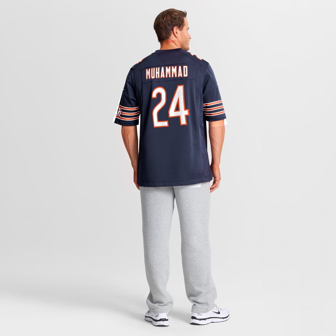 Chicago Bears Malik Muhammad Navy Team Game Jersey | NFL Football Jersey
