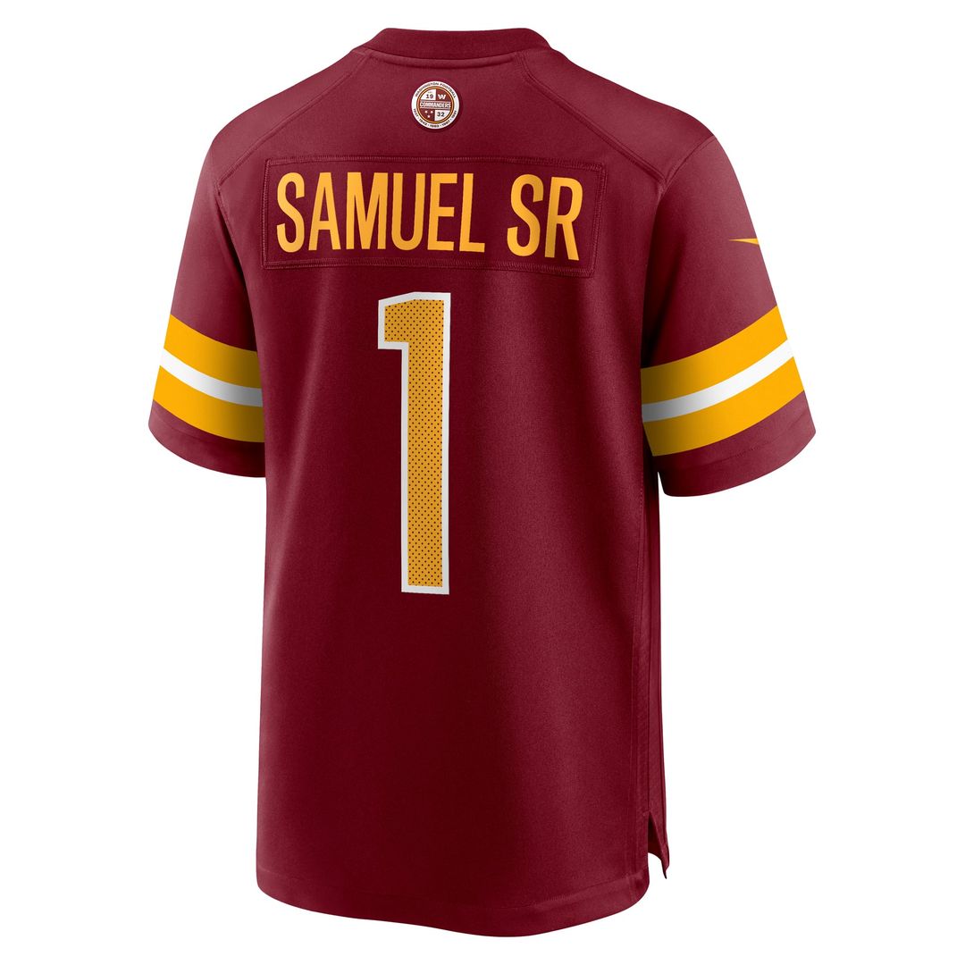 Washington Commanders Deebo Samuel Sr Burgundy Game Player Jersey | NFL Football Jersey