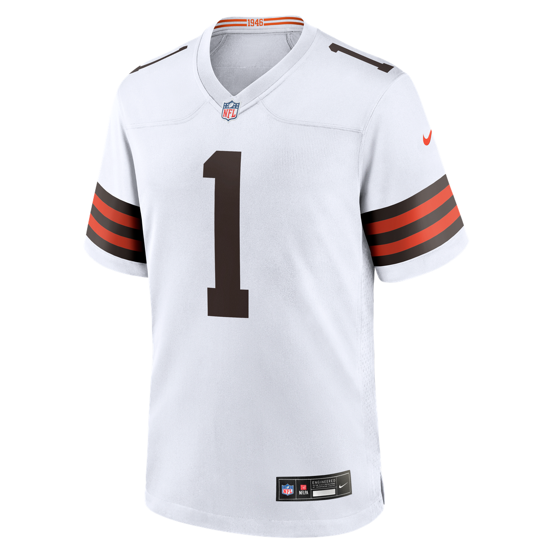 Cleveland Browns KC Concepcion Jr. White Game Jersey | NFL Football Jersey