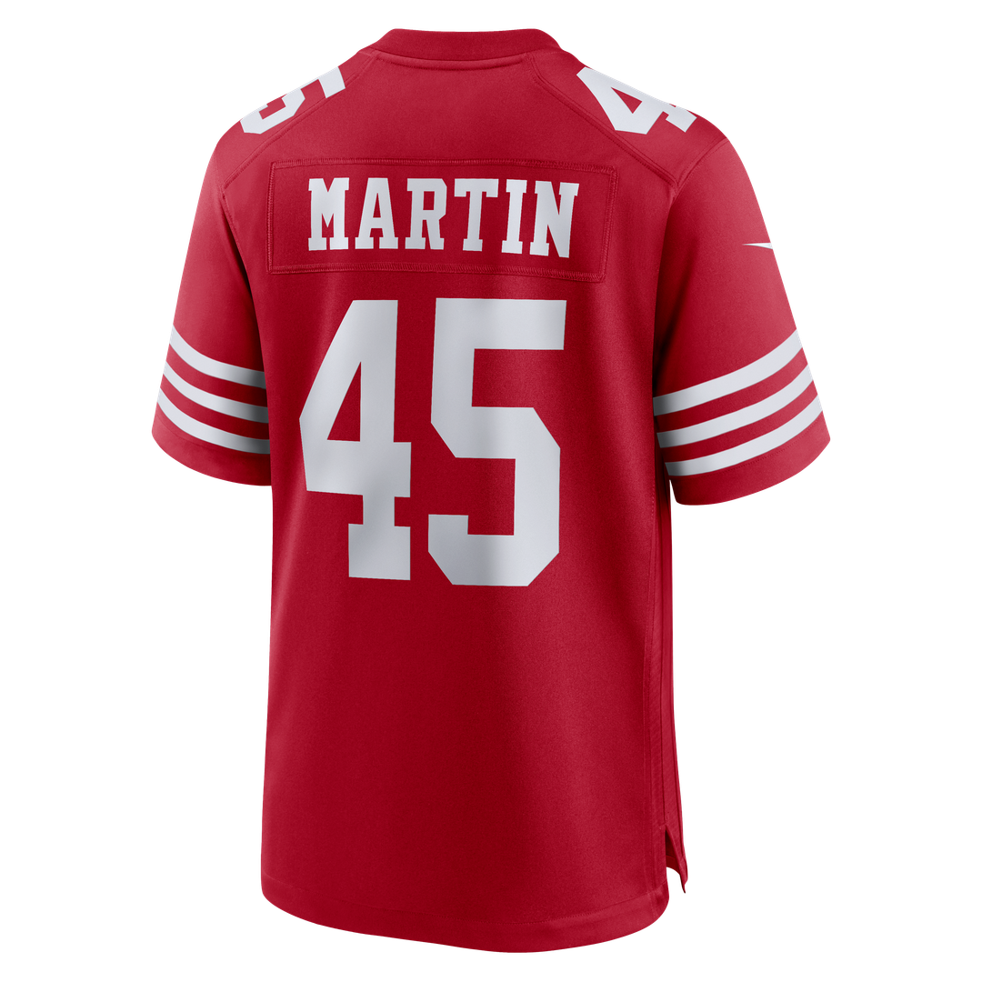San Francisco 49ers Nick Martin Scarlet Team Game Jersey | NFL Football Jersey