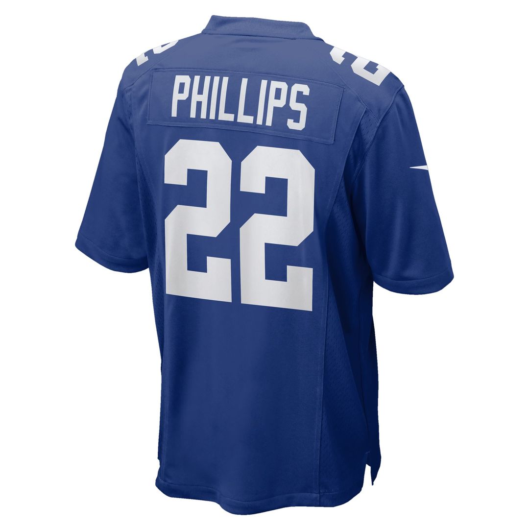 New York Giants Dru Phillips Royal Team Game Jersey | NFL Football Jersey