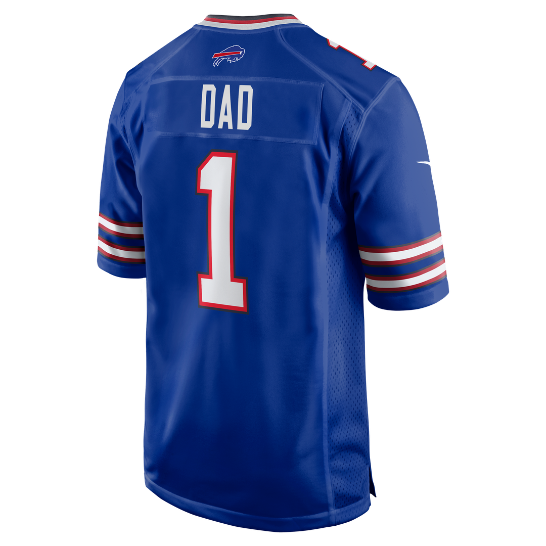 Buffalo Bills Number 1 Dad Royal Game Jersey | NFL Football Jersey