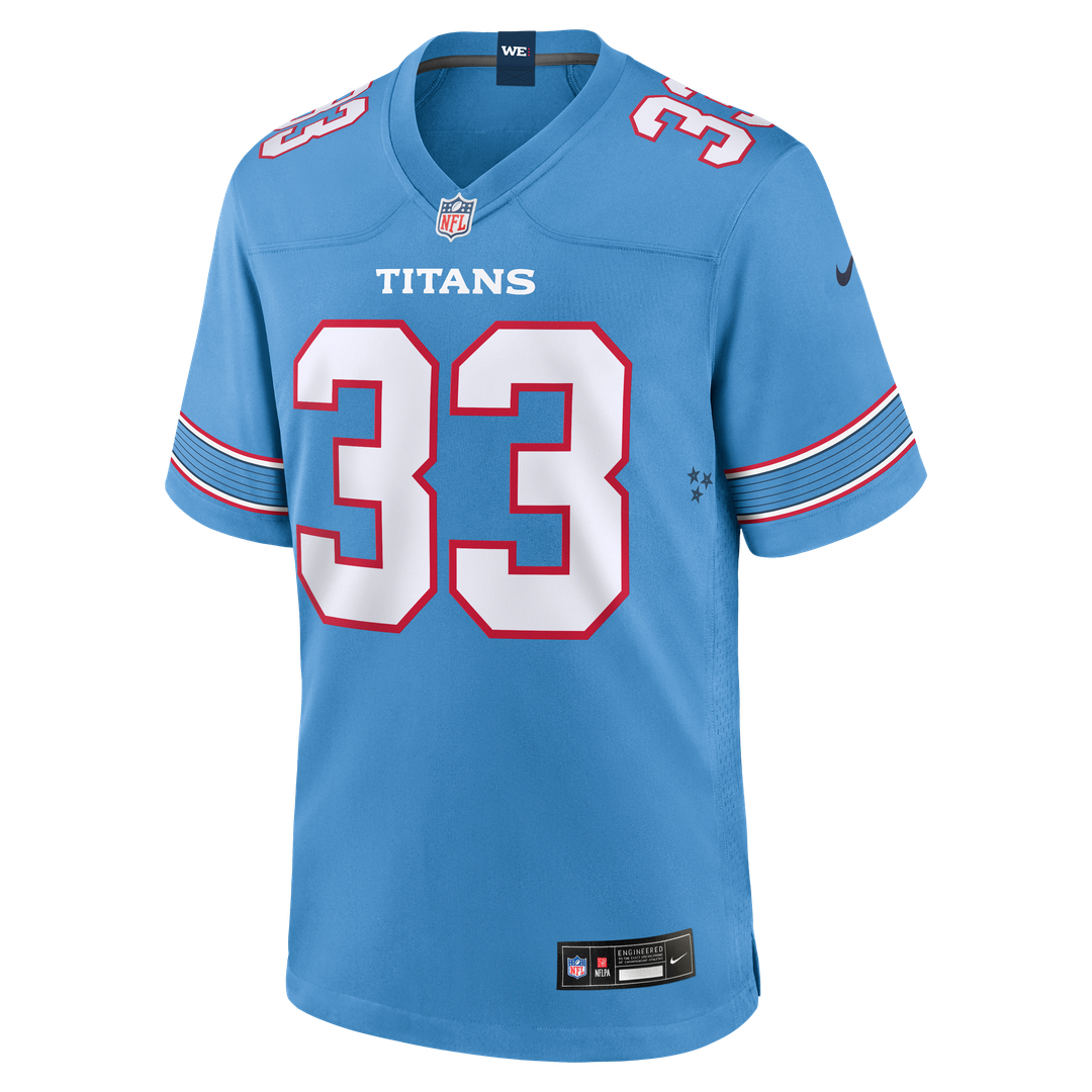 Tennessee Titans Cedric Gray Light Blue Game Jersey | NFL Football Jersey