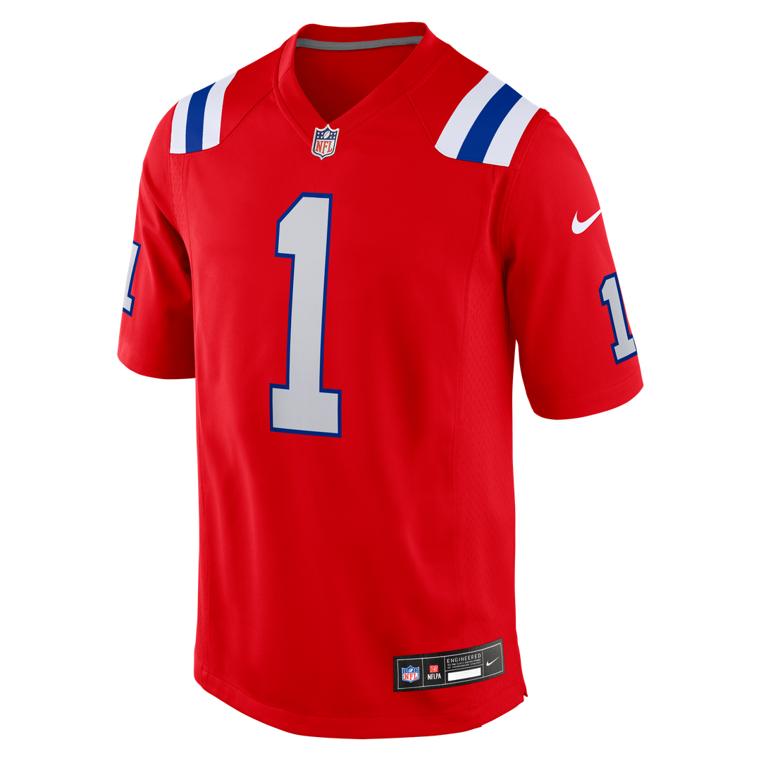 New England Patriots A.J. Brown Red Game Jersey | NFL Football Jersey