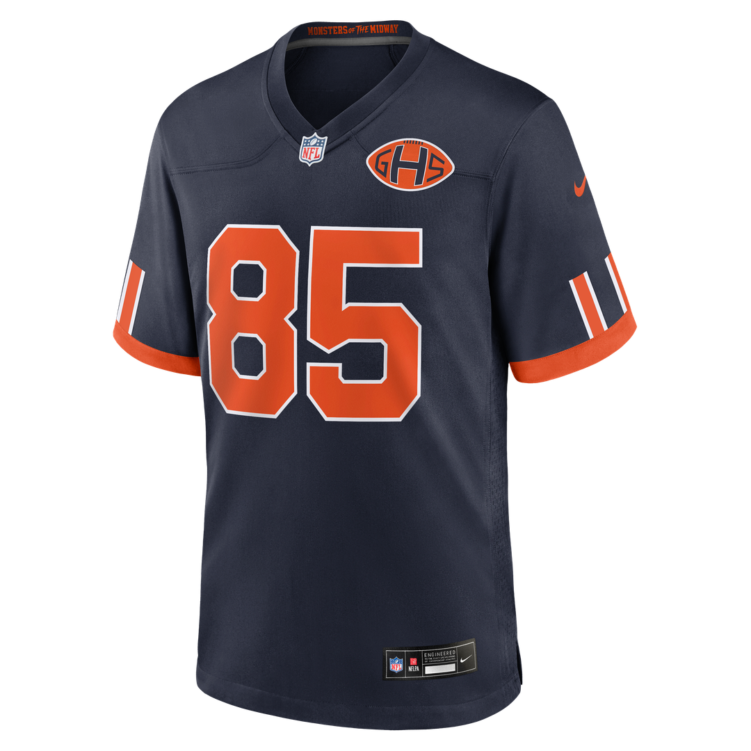 Chicago Bears Cole Kmet Navy 2026 Rivalries Collection Game Jersey | NFL Football Jersey