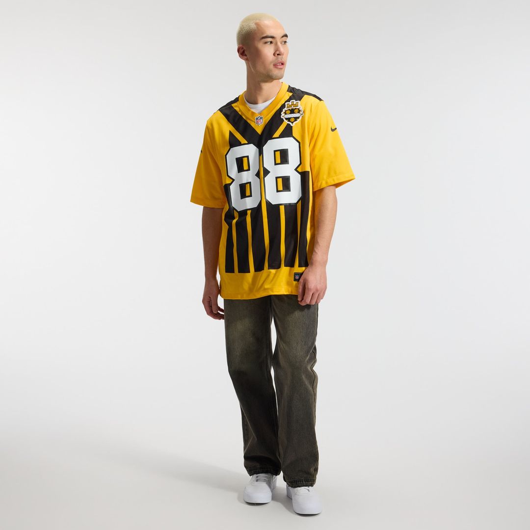 Pittsburgh Steelers Pat Freiermuth Gold Alternate 1933 Throwback Game Jersey | NFL Football Jersey