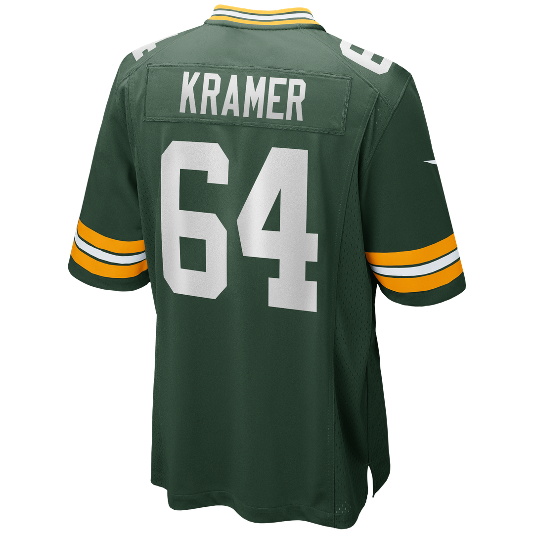 Green Bay Packers Jerry Kramer Green Game Retired Player Jersey | NFL Football Jersey