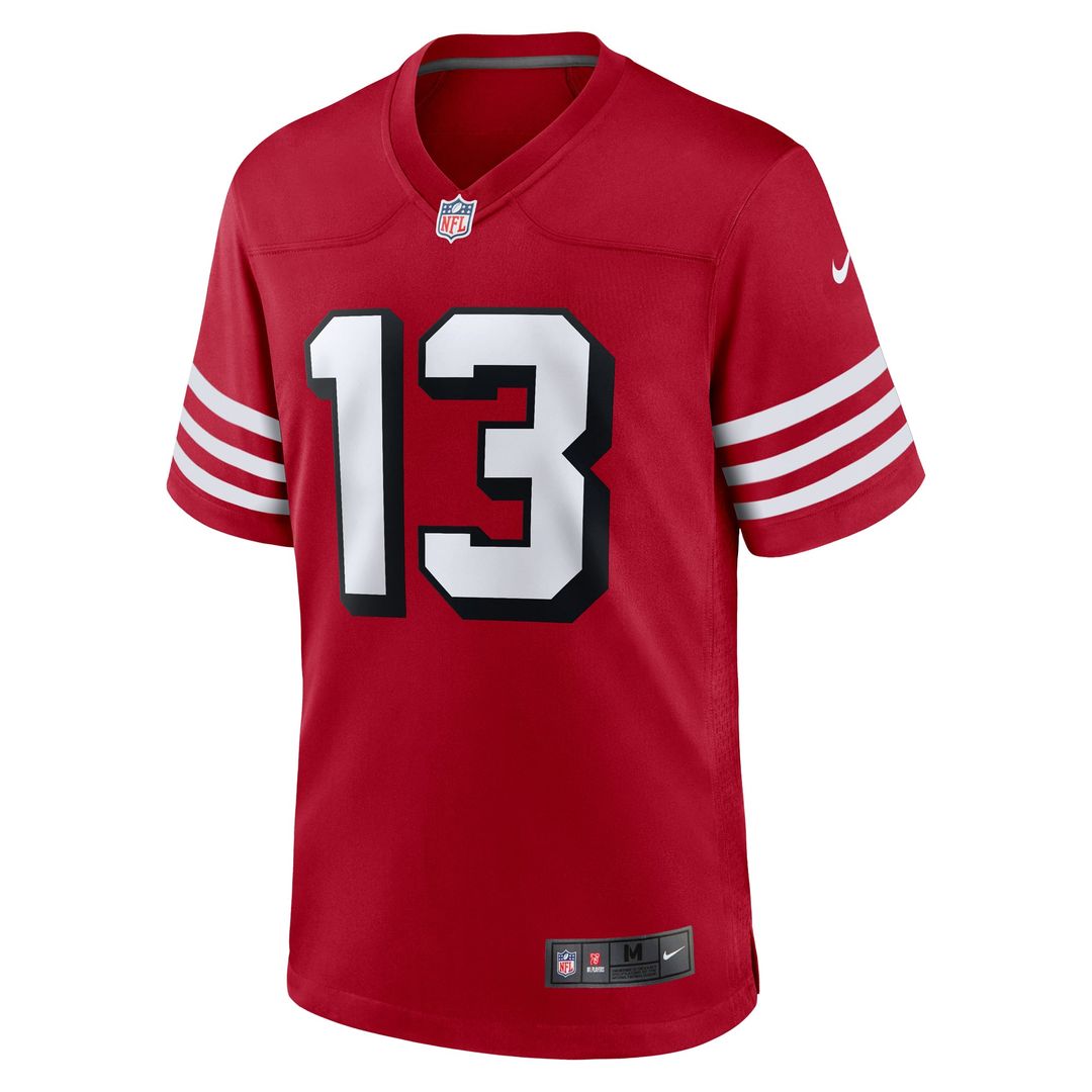San Francisco 49ers Brock Purdy Scarlet Alternate Game Player Jersey | NFL Football Jersey