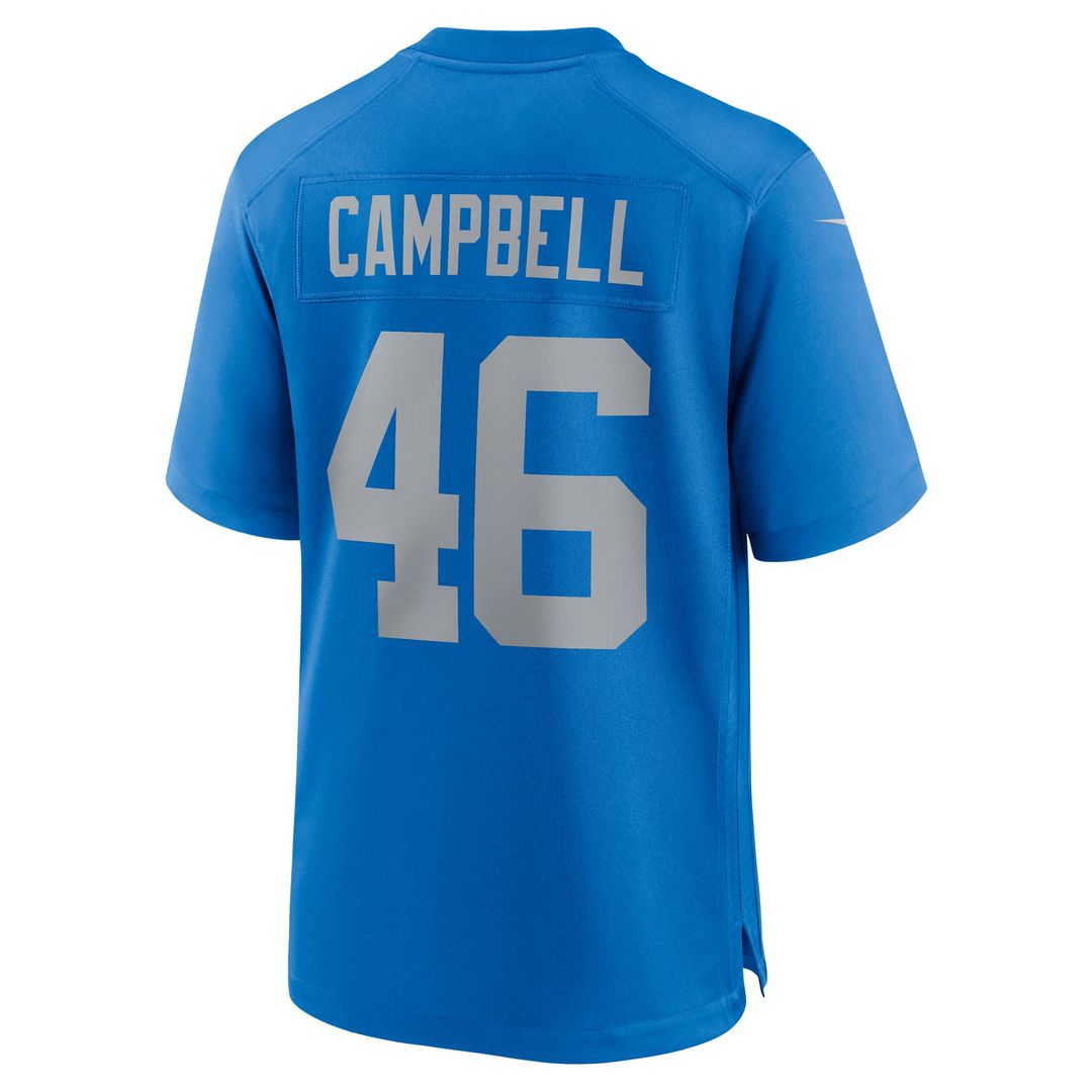 Detroit Lions Jack Campbell Blue Alternate Game Jersey | NFL Football Jersey