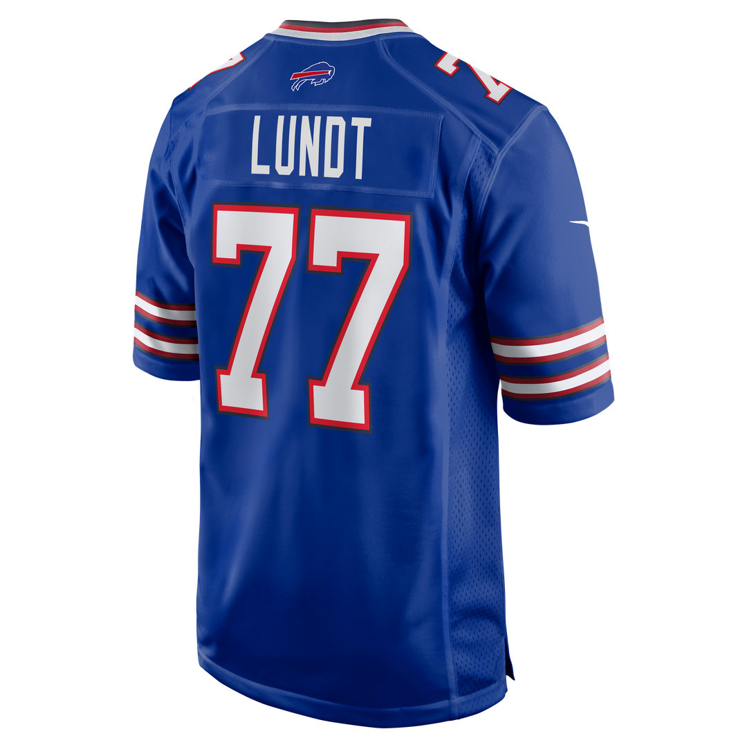 Buffalo Bills Chase Lundt Royal Team Game Jersey | NFL Football Jersey