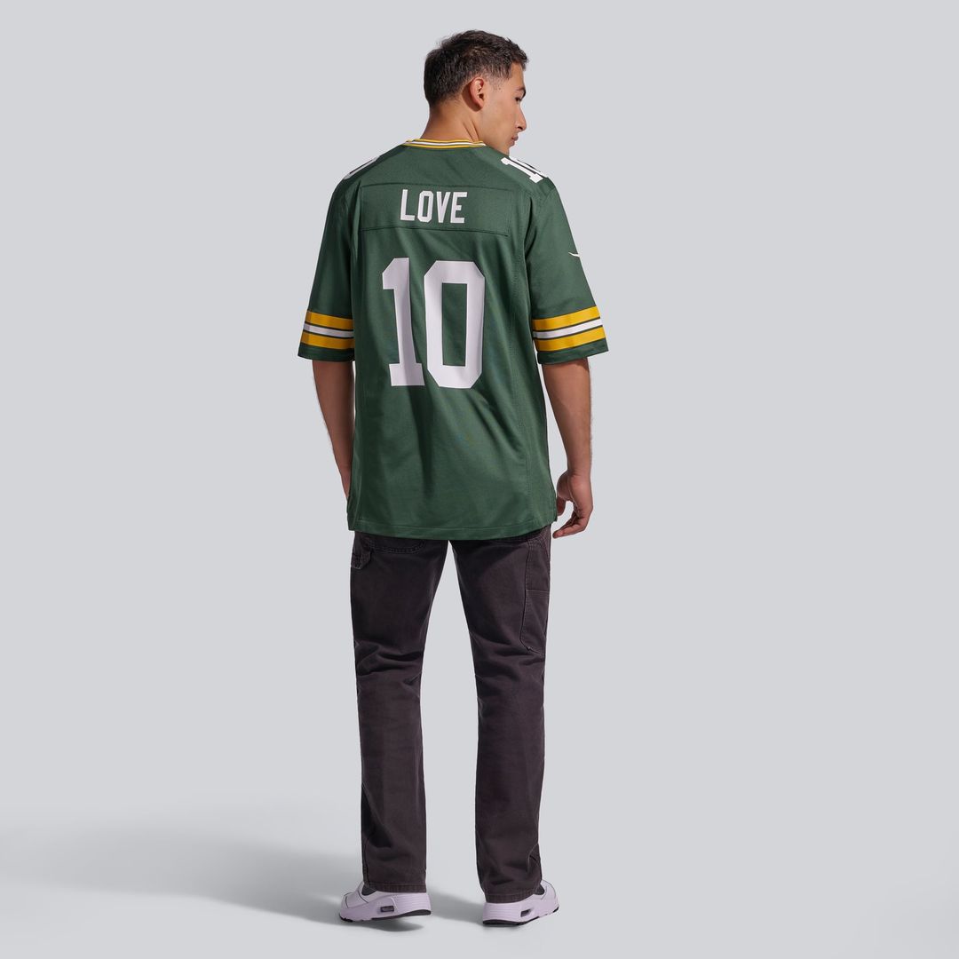 Green Bay Packers Love Green Player Game Jersey | NFL Football Jersey
