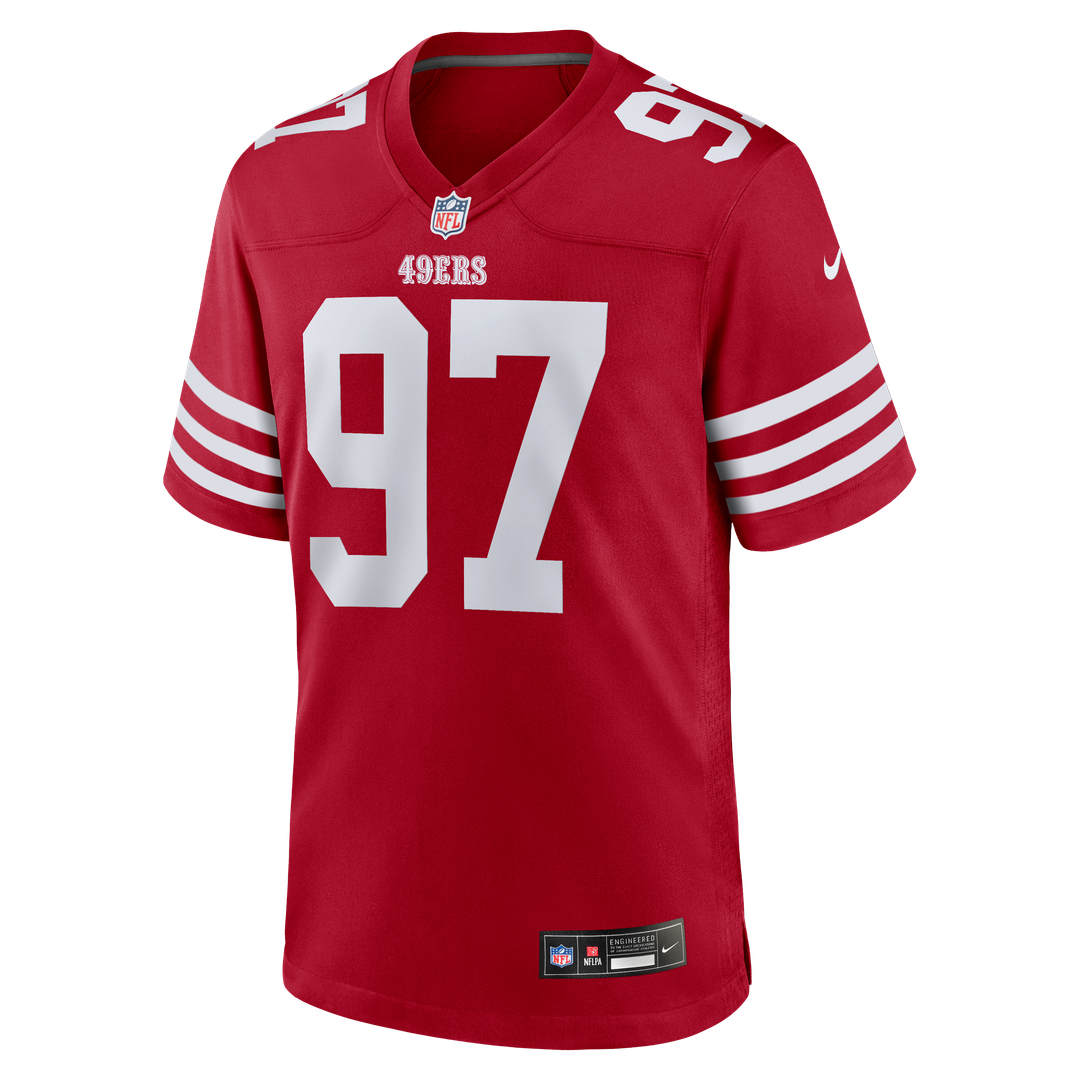 San Francisco 49ers Nick Bosa White Player Game Jersey | NFL Football Jersey