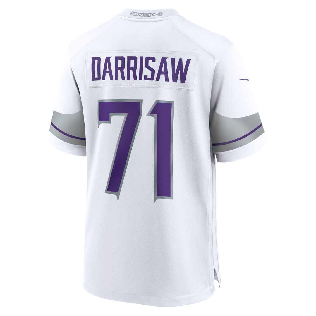 Minnesota Vikings Christian Darrisaw White Alternate Game Jersey | NFL Football Jersey