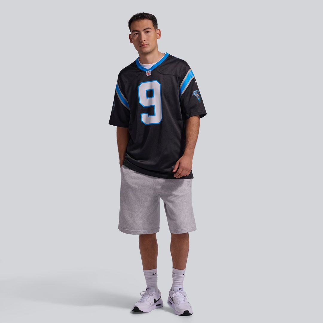Carolina Panthers Bryce Young Black Team Game Jersey | NFL Football Jersey