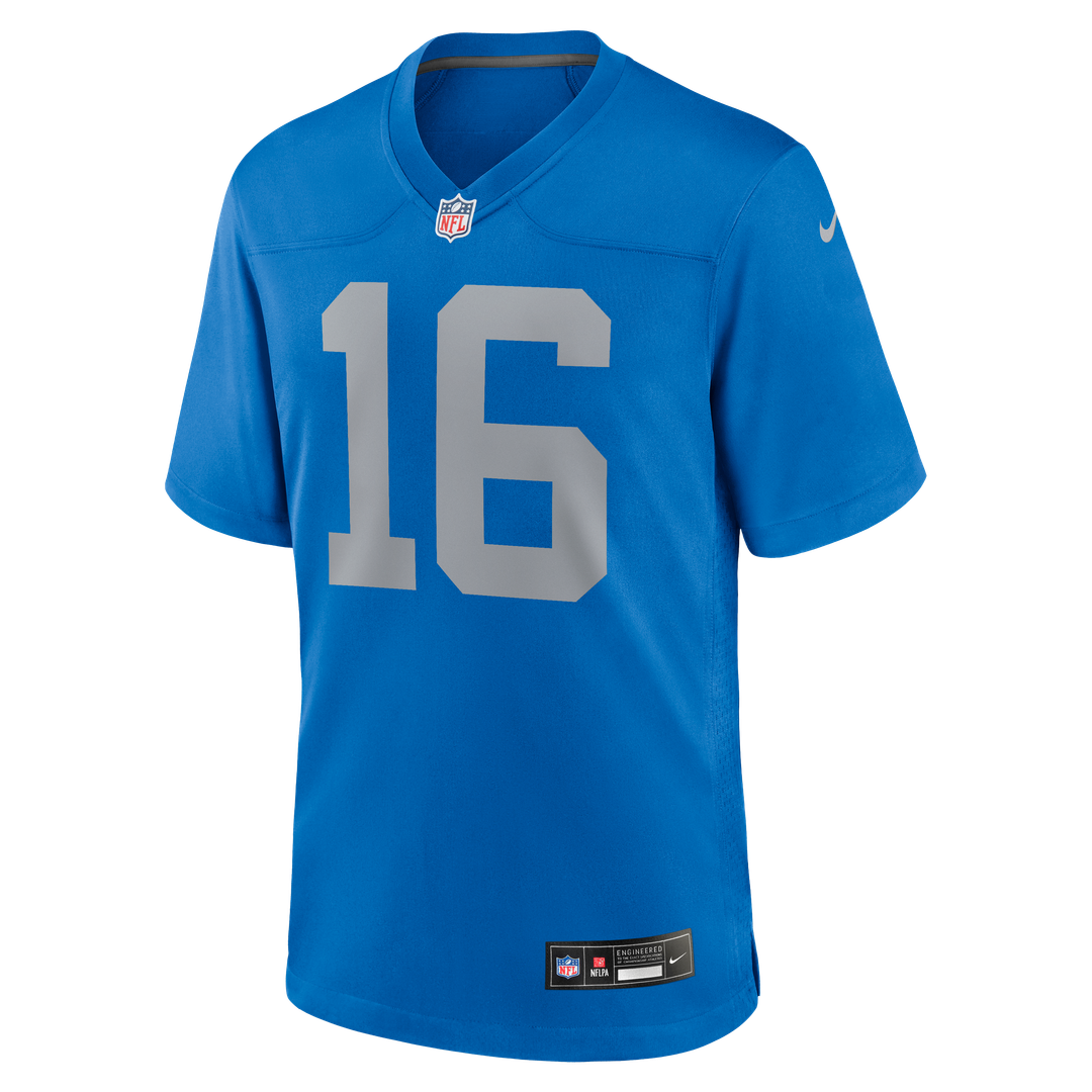 Detroit Lions Jared Goff Blue Alternate Game Jersey | NFL Football Jersey