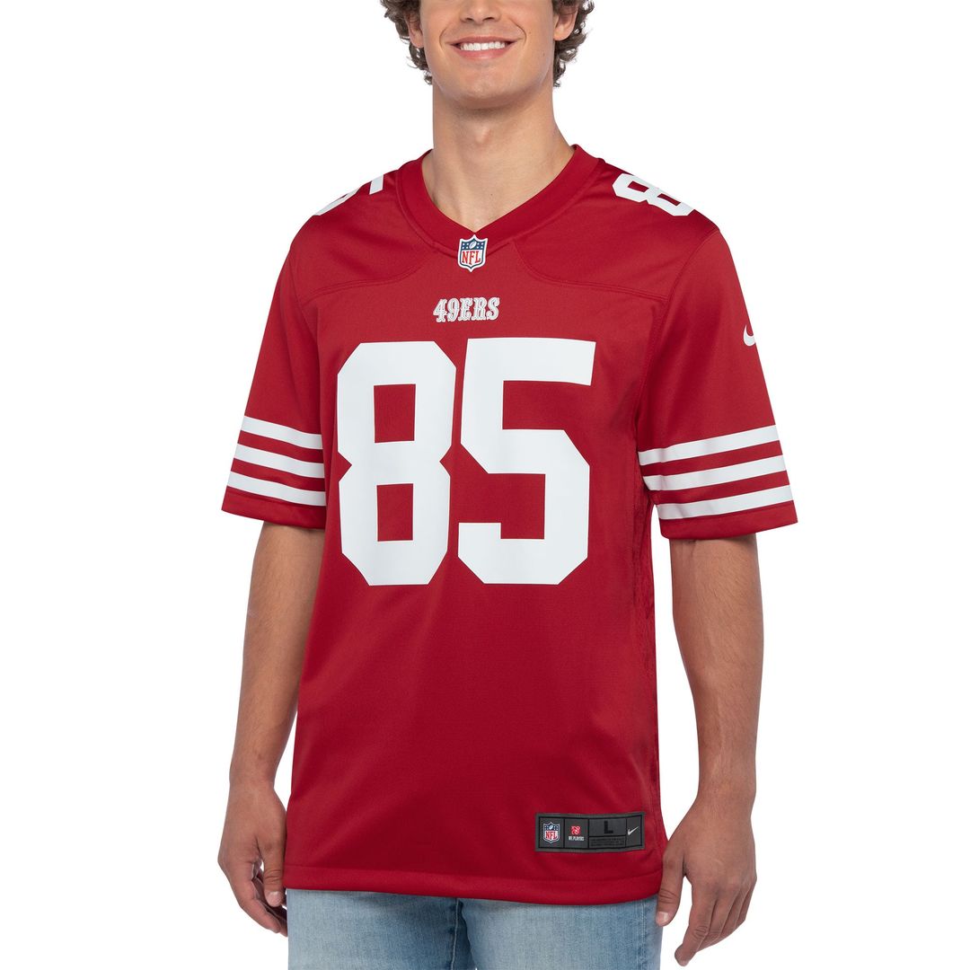 San Francisco 49ers George Kittle White Player Game Jersey | NFL Football Jersey