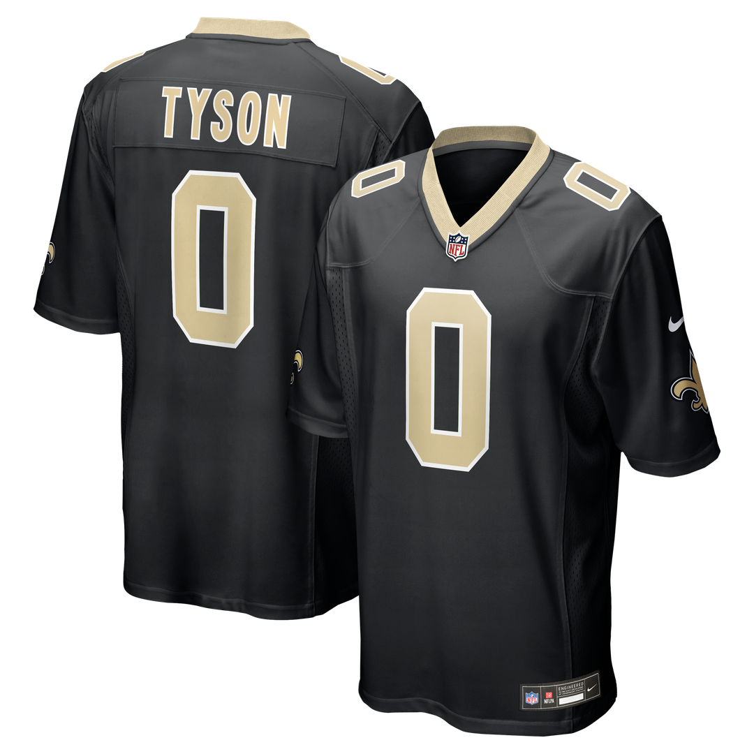 New Orleans Saints Jordyn Tyson Black Team Game Jersey | NFL Football Jersey